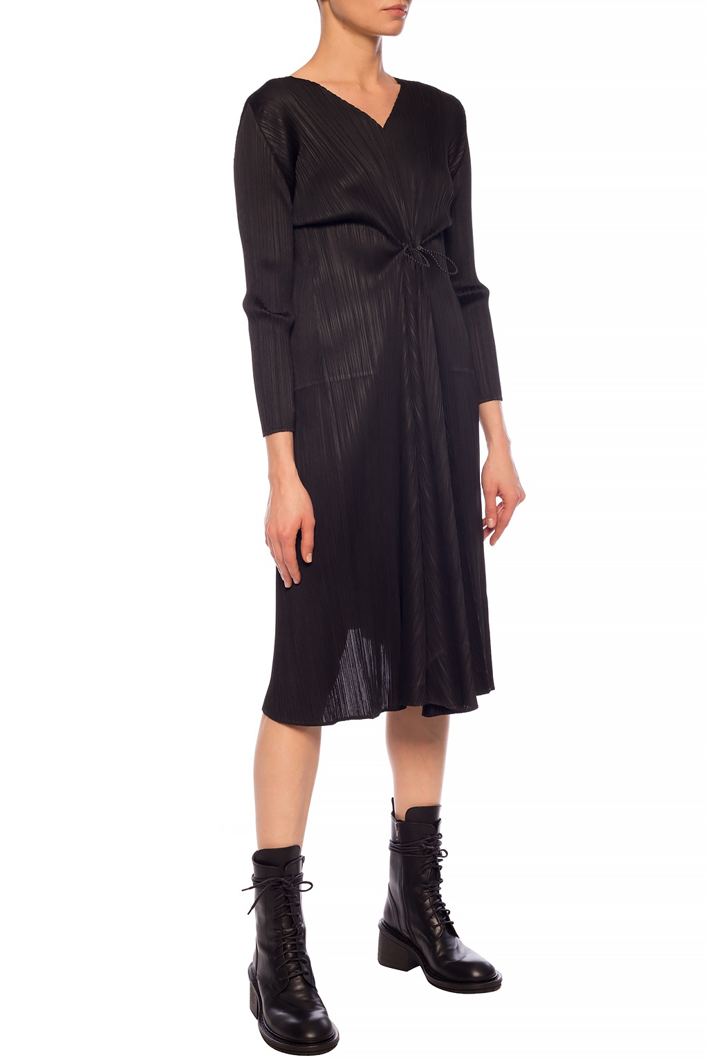 IetpShops Australia - Black Ruffled dress Issey Miyake Pleats Please - Levi  501 Jeans