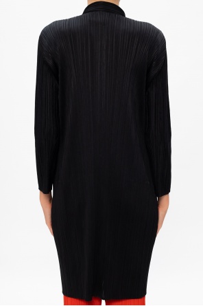 Issey Miyake Pleats Please Pleated dress with band collar