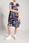 Issey Miyake Pleats Please Pleated dress with print