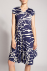 Issey Miyake Pleats Please Pleated dress with print