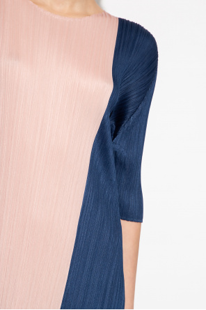 Straight Leg Pocket & Patch Jean Pleated dress