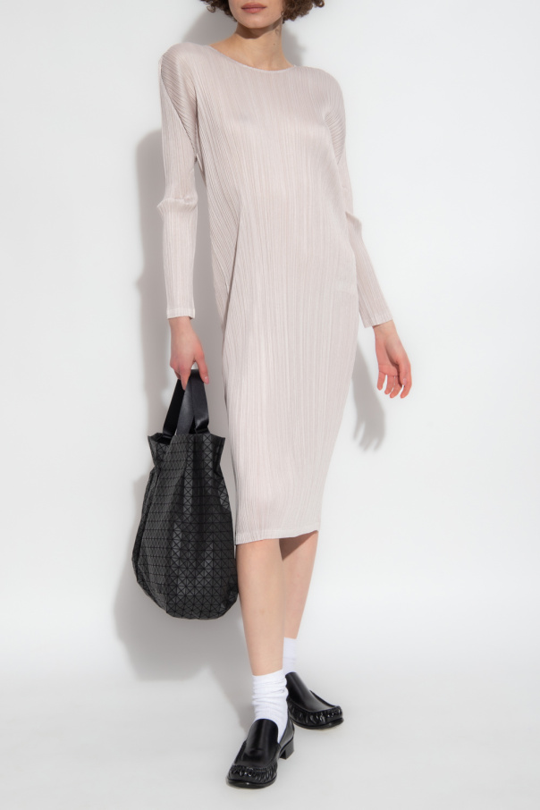 Issey Miyake Pleats Please Pleated dress with long sleeves