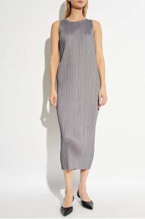 Pleats Please Issey Miyake Plisowana sukienka bez rękawów