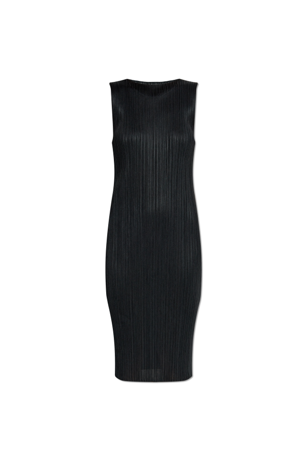 Pleats Please Issey Miyake Pleated Sleeveless Dress