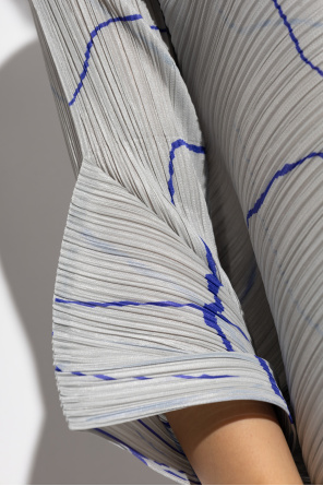 Pleats Please Issey Miyake Pleated dress with an asymmetric cut