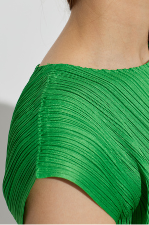 Pleats Please Issey Miyake Pleated dress with side slits