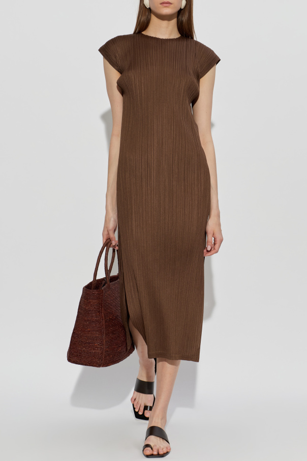 Pleats Please Issey Miyake Sleeveless pleated dress