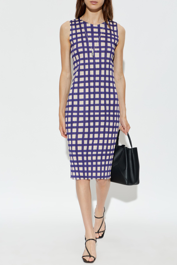 Pleats Please Issey Miyake Plisowana sukienka bez rękawów