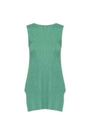 Sleeveless pleated dress