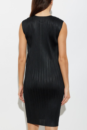 Pleats Please Issey Miyake Vestido plisado sin mangas