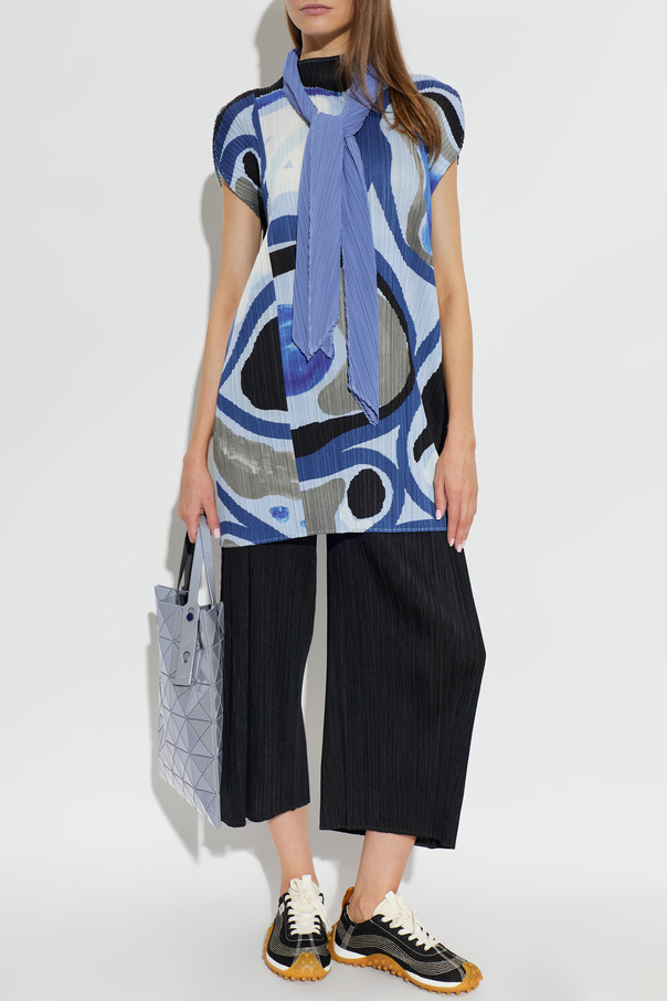 Pleats Please Issey Miyake Vestido plisado sin mangas