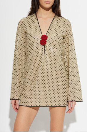 Oseree Kleid mit Lurex-Faden