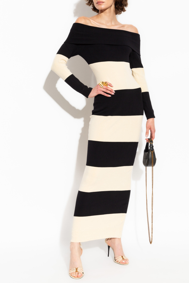 Posse Dress with stripe pattern