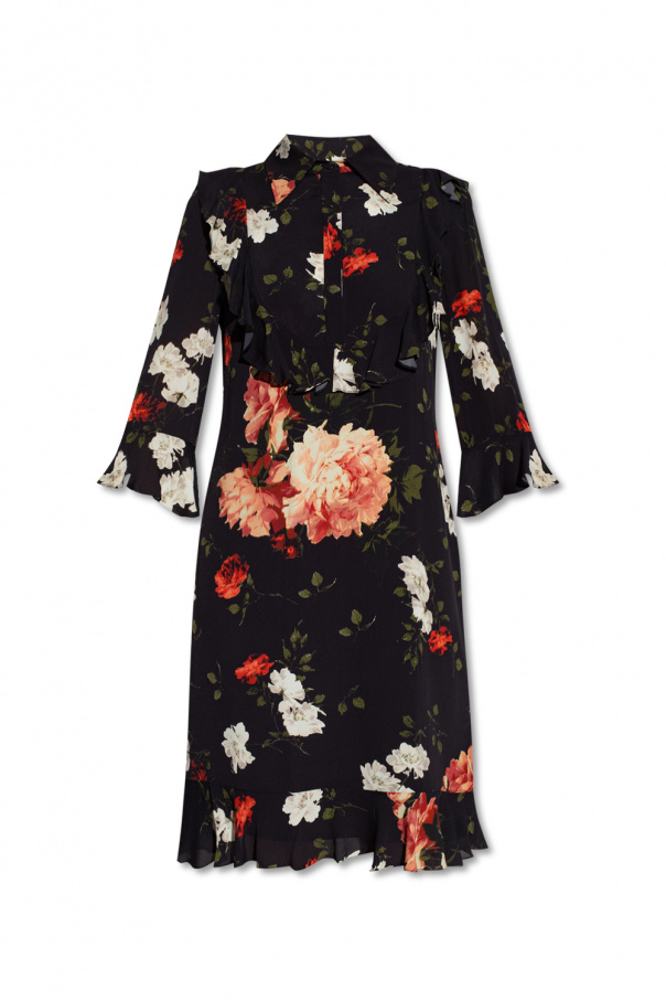 Erdem ‘Bell’ floral Polka dress