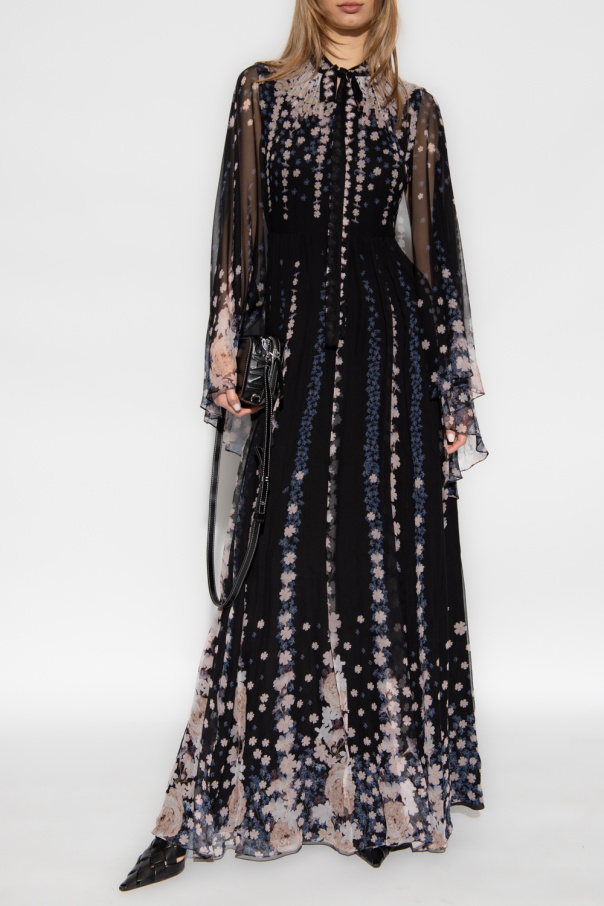 Erdem ‘Chiara’ maxi hem dress with floral motif