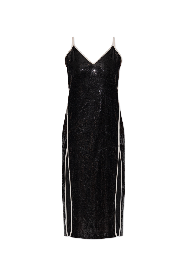 Sequin dress with double slit od Palm Angels