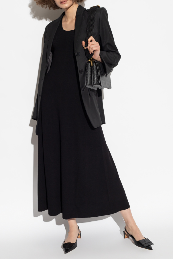 Black ‘Lilo’ ribbed sleeveless dress By Malene Birger - Vitkac GB