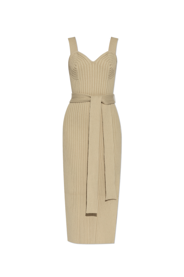 By Malene Birger Striped dress with straps 'Honeya'