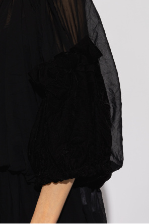 CDG by Comme des Garçons Fabiana Filippi tassel fringed sleeveless dress Toni neutri