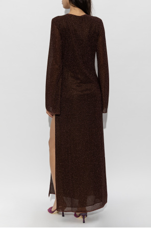 Oseree Vestido com fio de lurex