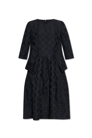 Dress with check pattern