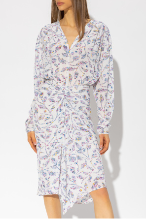 Marant Etoile ‘Danalia’ slim dress with geometric pattern
