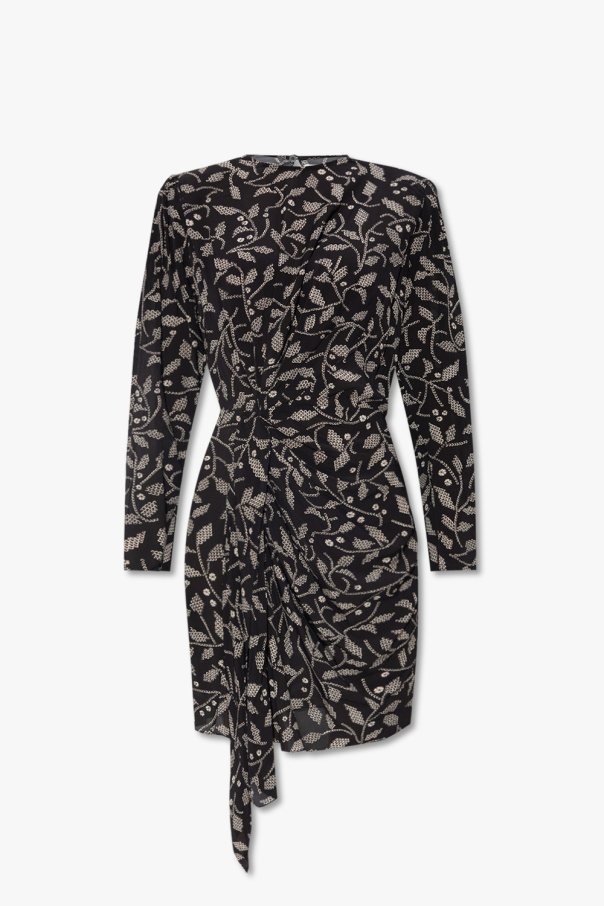 Marant Etoile ‘Dulce’ pockets dress with geometric pattern