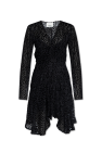 Velvet And Sequin Belted Blazer Dress