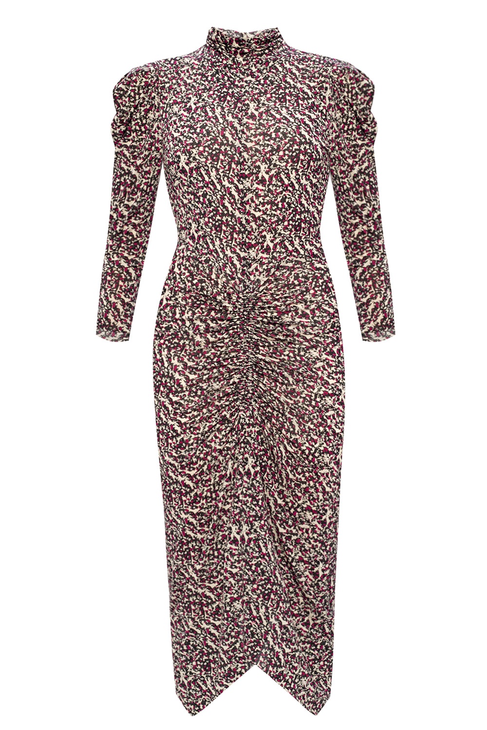 long sleeve patterned dress