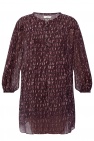 Native Youth slouchy roll neck sweater dress in burgundy