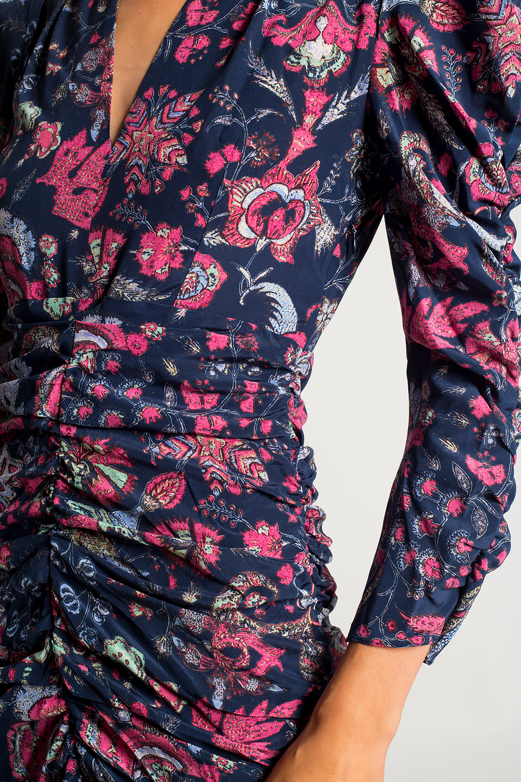 IetpShops Japan - Silk shorts dress Isabel - logo-embroidered straight-leg pants