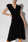 ALAIA LONG SLEEVE DRESS Ruffled dress