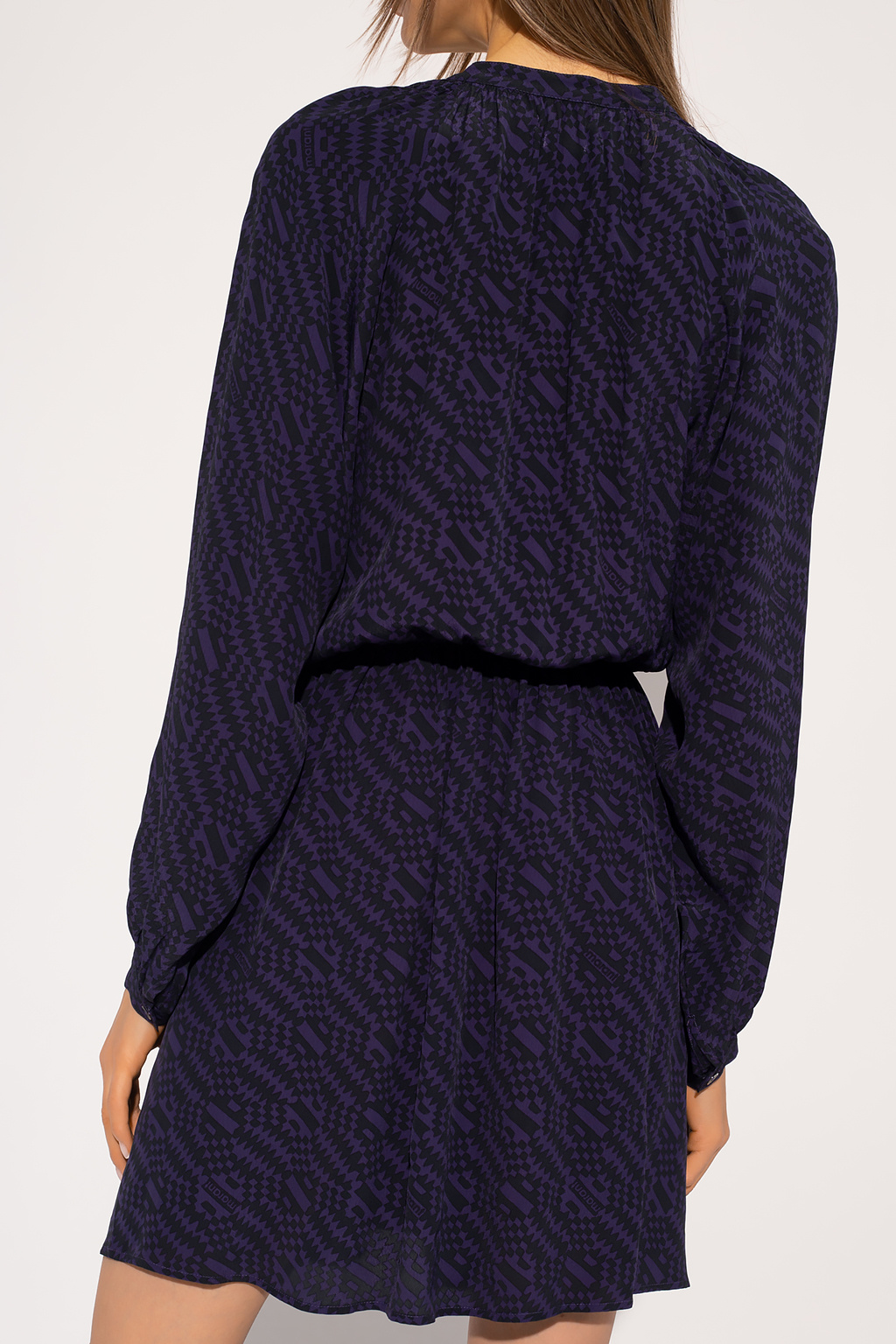 Isabel Marant Étoile ‘Amandine’ brodees dress with puff sleeves