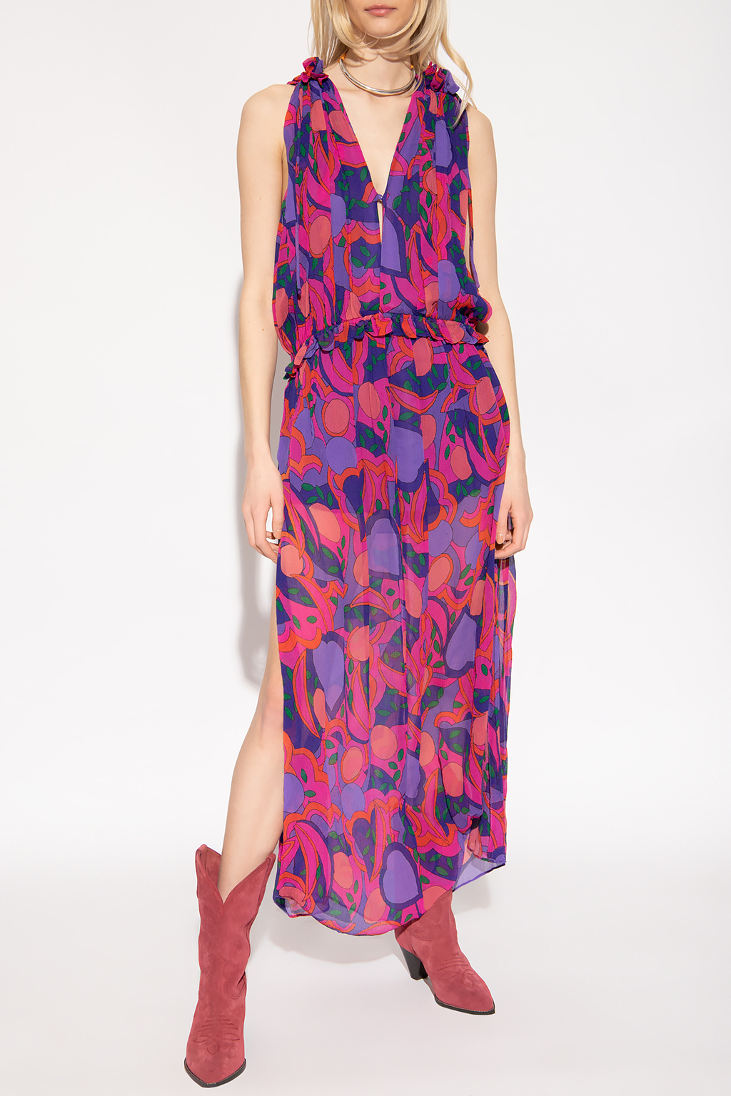 Isabel Marant ‘Alsaw’ patterned Farm dress