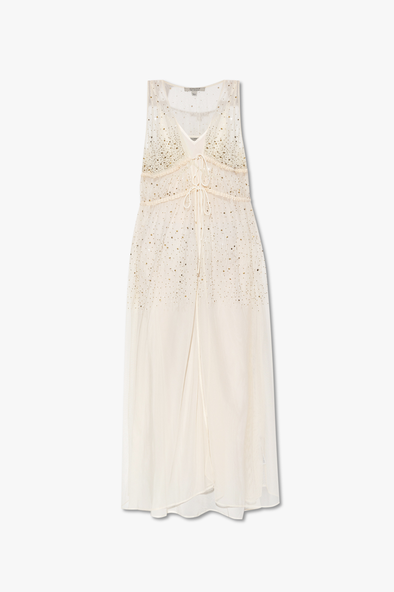 Miss Selfridge Premium Embellished Floral Maxi Dress in White