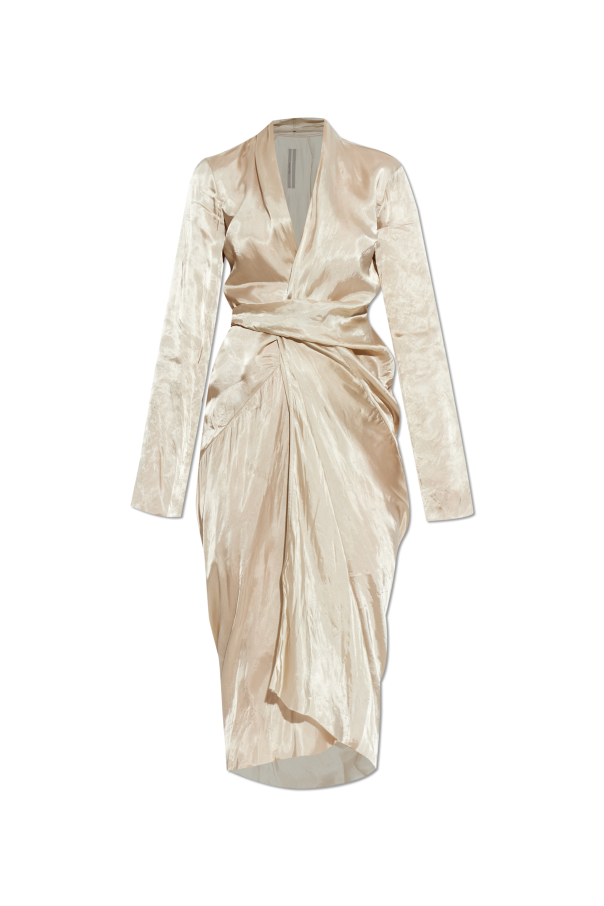 Rick Owens Wrap dress with long sleeves