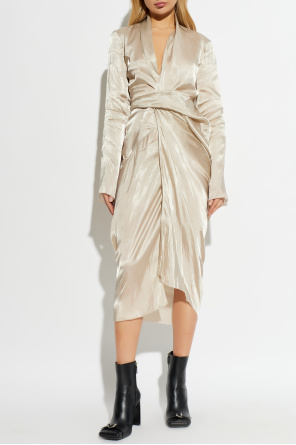 Rick Owens Wrap dress with long sleeves