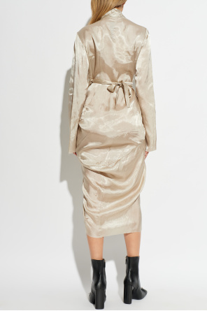 Rick Owens Wrap dress with long sleeves