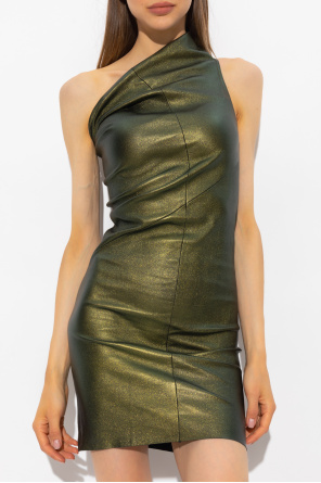 Rick Owens Metallic one-shoulder dress