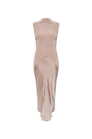 Dress made of combined fabrics
