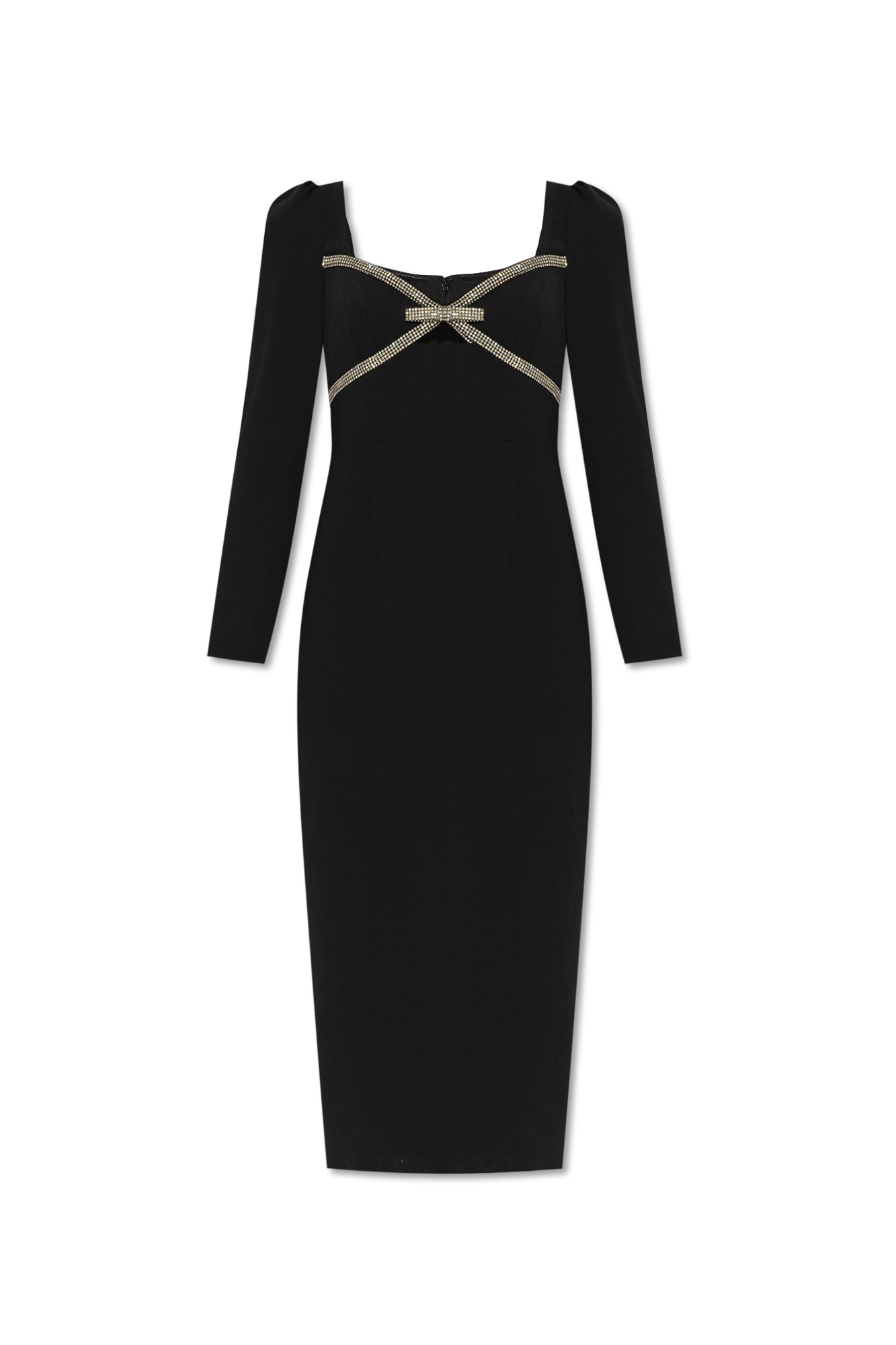 Medusa Button Mini Dress - black Dresses