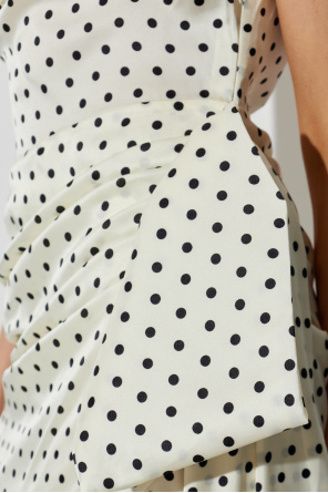 Self-Portrait Dress with polka dot pattern