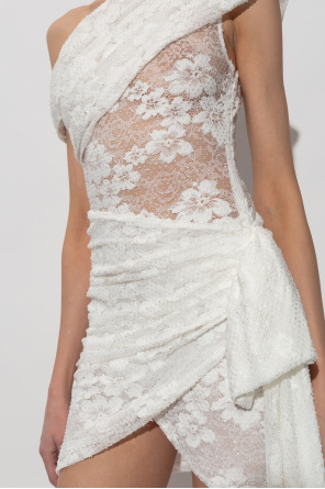 Self-Portrait Vestido de encaje con lentejuelas brillantes