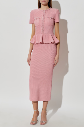 Self-Portrait Kleid mit dekorativen Perlen