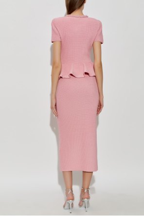 Self-Portrait Kleid mit dekorativen Perlen