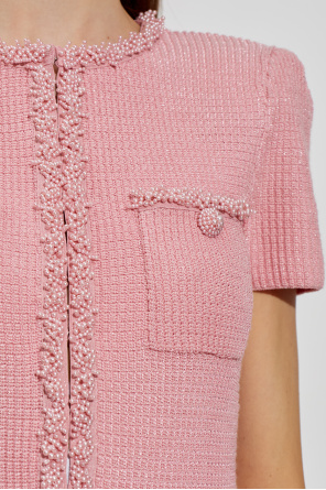 Self-Portrait Kleid mit dekorativen Perlen