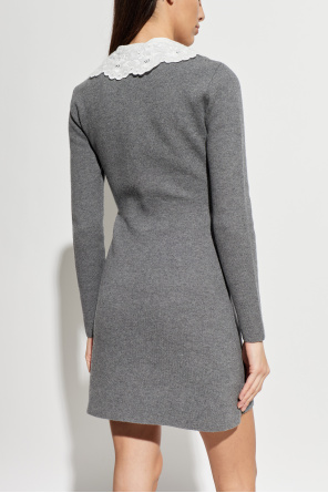 Self-Portrait Dress with detachable collar