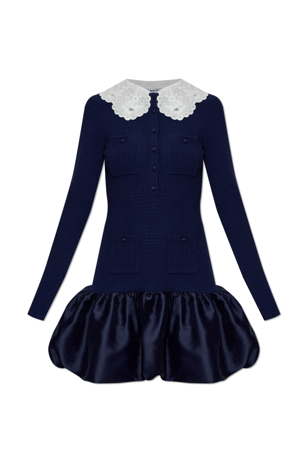 Dress with a detachable collar od Self-Portrait