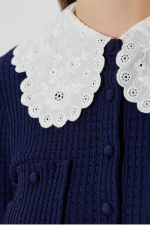 Self-Portrait Dress with a detachable collar