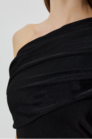 Self-Portrait Vestido de materiales combinados